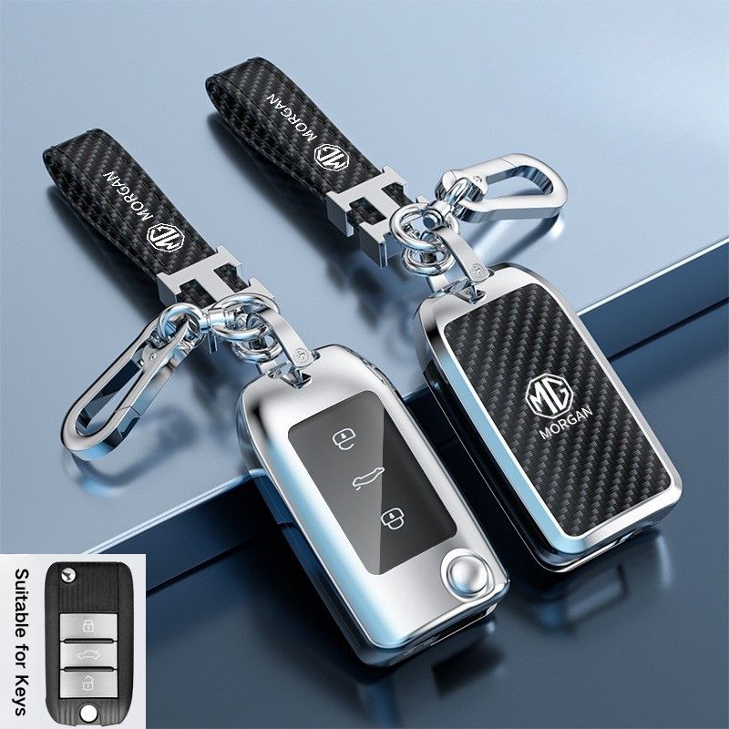 Load image into Gallery viewer, MG Zinc Alloy + TPU Smart Car Key Fob Case Cover For MG3, MG5, MG6, MG7, GT, GSF, ONE, ZS, EV EZS, HS, EHS,ONE
