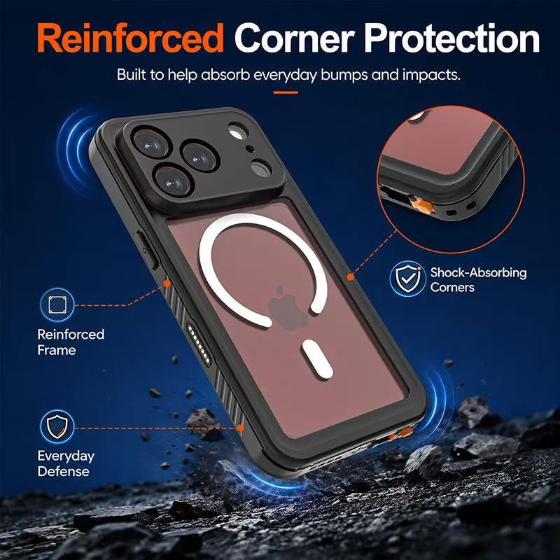 Load image into Gallery viewer, [FS Series][Magsafe Compatible] Apple iPhone 17 / 18 Pro Full Covered Waterproof Heavy Duty Shockproof Armor Case

