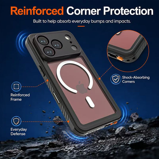[FS Series][Magsafe Compatible] Apple iPhone 17 / 18 Pro Full Covered Waterproof Heavy Duty Shockproof Armor Case