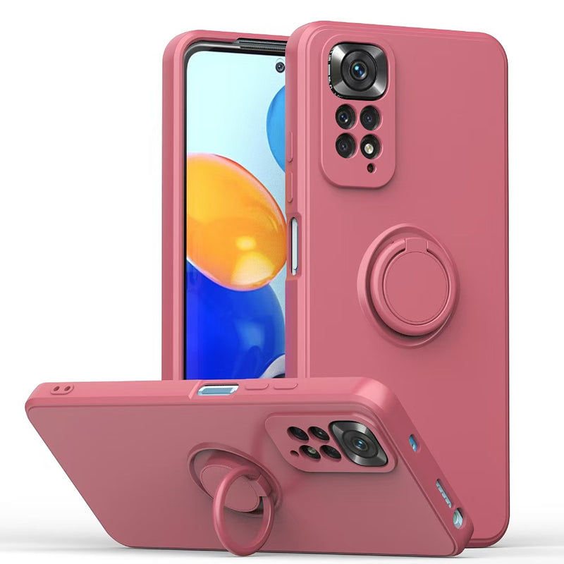 Load image into Gallery viewer, [Built-in Stand] Xiaomi Redmi Note 8/Pro/T Liquid Silicone Drop-Proof Stand Series Case
