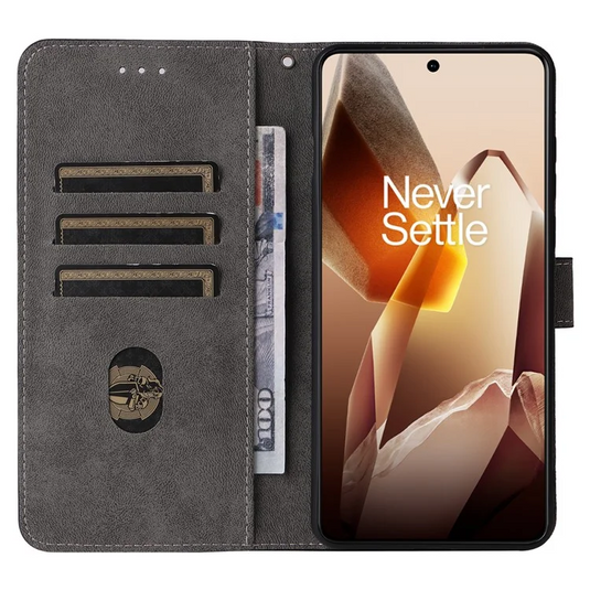 [With Card Slot] OnePlus 13 - Multi Functional Buckle Flap Wallet Series Case With Lanyard