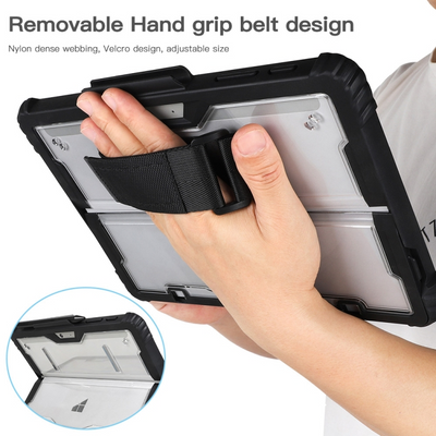 Microsoft Surface Pro 8 - Transparent Rugged Hard Shell Cover Case With Hand & Shoulder Strap - i-Station Mobile Phone & Electronic Device Repair and Accessories