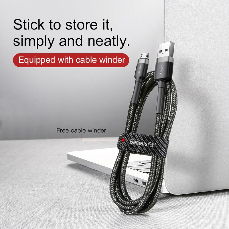 Load image into Gallery viewer, Baseus Cafule Cable USB For Micro 2A 3m

