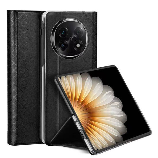 [With Card Slot] OPPO Find N5 - Premium PU Leather Strong Magnetic Foldable Protective Case - i-Station Mobile Phone & Electronic Device Repair and Accessories