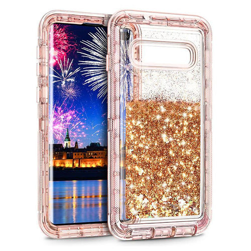 Samsung Galaxy S10 (4G/5G)/Plus SM-G975/E SM-G970 Liquid Sand Glitter Shockproof Blingbling Series Case