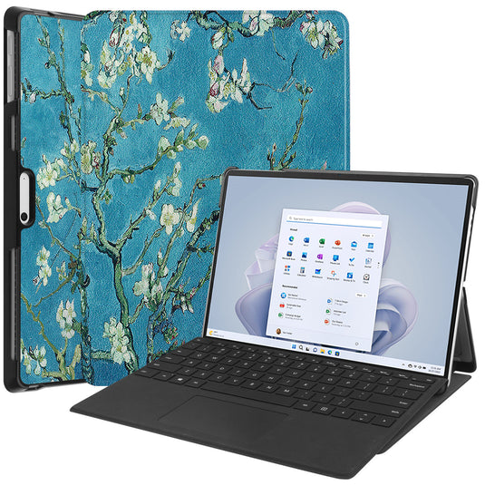 [With Pen Slot] Microsoft Surface Pro 9/10/11 - Business PU Leather Flip Cover Shockproof Case