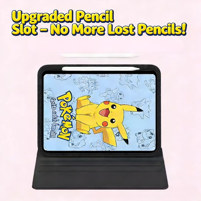 Load image into Gallery viewer, [Built-in Pen Slot] Apple iPad 7/8/9 10.2'' 7/8/9th Gen (2019/2020/2021) Pokémon Smart 360° Degree Rotate Stand Shockproof Flip Cover Case
