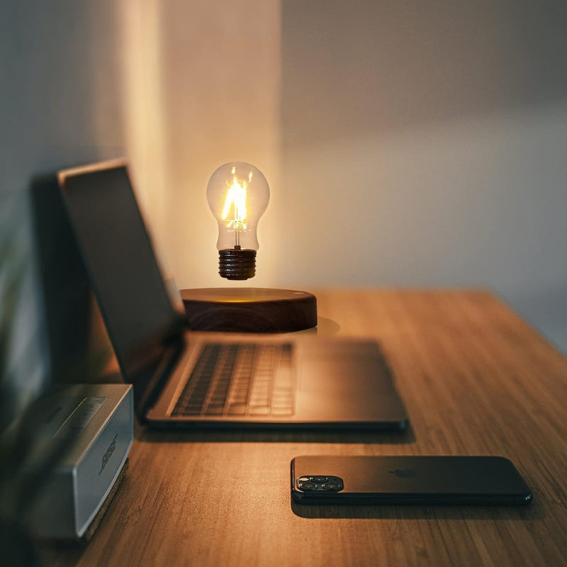 Levitating Bulb Lamp Magnetic Floating LED Light Desk Lamp Table lamp Night Light, 360 Degree Automatic Rotating Light for Unique Gifts Gaming Room Home Office Decor - i-Station Mobile Phone & Electronic Device Repair and Accessories