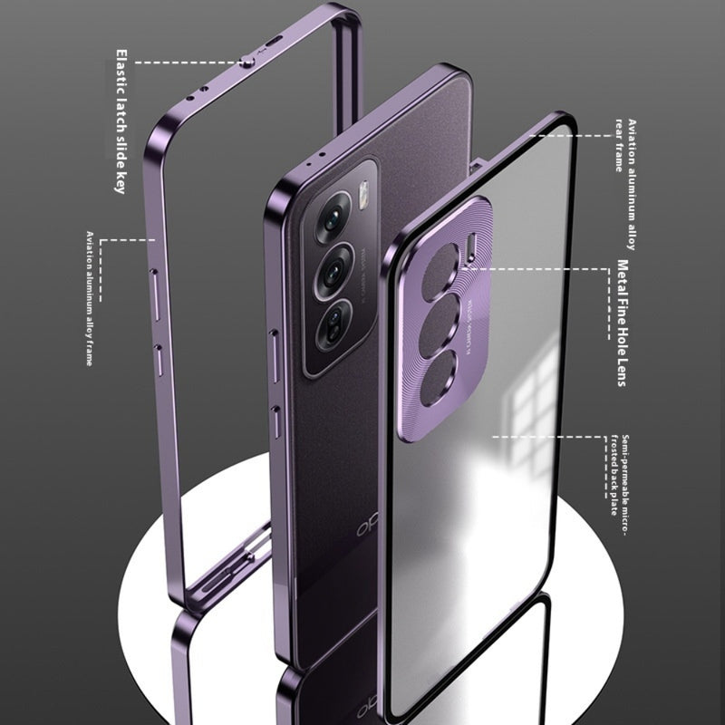 Load image into Gallery viewer, OPPO Find X7/Ultra - Metal Frame Shockproof Frosted Phone Case
