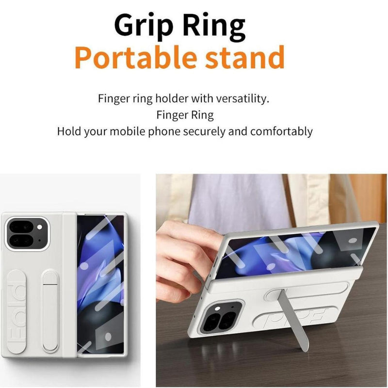 Load image into Gallery viewer, [Built-in Stand] [With Wrist Strap] Google Pixel 9 Pro Fold (GGH2X, GC15S)  - Skin feel Holder Shockproof Phone Case
