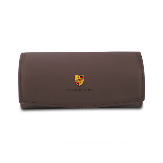Porsche PU Leather Car Sunglasses Holder for Macan, Cayenne, 718, Panamera, 911, Taycan - i-Station Mobile Phone & Electronic Device Repair and Accessories