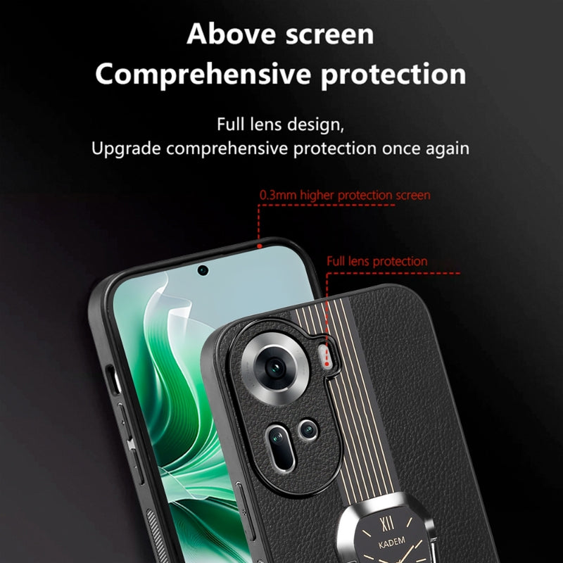 Load image into Gallery viewer, OPPO Reno10/Pro+/Pro - Magnetic Litchi Leather Back Phone Stand Case
