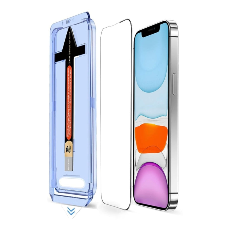 Load image into Gallery viewer, [Easy Automatic Fit Self-Installation Kit] iPhone 11/Pro/Max - Magic Box Full Covered 9H Hardness HD Tempered Glass Screen Protector
