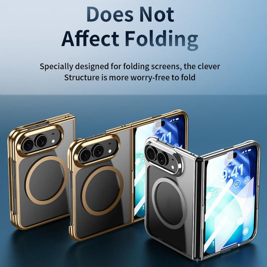 Apple iPhone Duo - Clear Plated Magnetic Integrated Film Phone Case - Polar Tech Australia