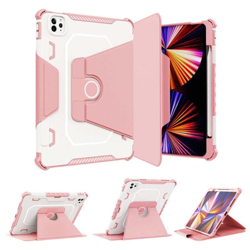 Load image into Gallery viewer, [With Pen Slot] Apple iPad Mini 5 7.9&quot; (2019) - TPU+PC 2 in 1 Flip Style Smart Wake Up Stand Protective Case
