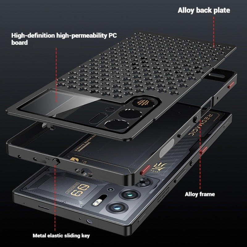 Load image into Gallery viewer, ZTE nubia Red Magic 10 Pro / 10 Pro Plus - Metal Heat Dissipation Phone Case
