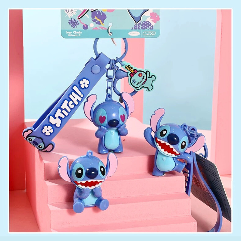 Load image into Gallery viewer, Stitch Cartoon Keychain for Car Keys &amp; Bag Pendant
