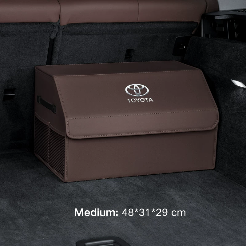 Load image into Gallery viewer, Toyota Microfiber Leather Car Trunk Storage Box for Highlander, Camry, Avalon, RAV4, Venza, Corolla, Prado, Land Cruiser
