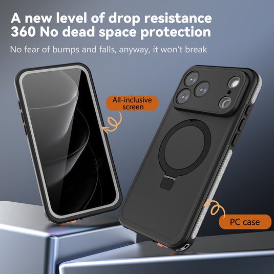 [Magsafe Compatible] Apple iPhone 17/Air/Pro/Pro Max - Redpepper Waterproof Heavy Duty Tough Armor Case with Kickstand - i-Station Mobile Phone & Electronic Device Repair and Accessories