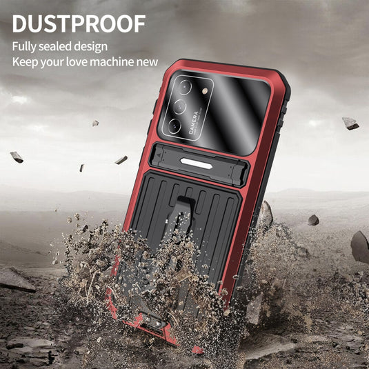 Samsung Galaxy S22/Plus/Ultra - Full Coverage Armor Style Shockproof Stand Case