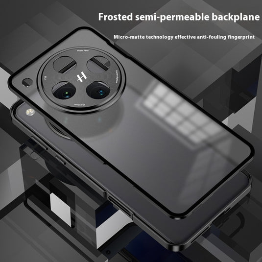 OPPO Find X7/Ultra - Metal Frame Frosted Magnetic Phone Case