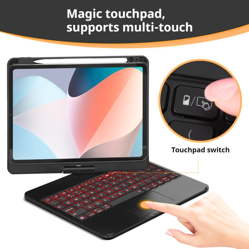 Load image into Gallery viewer, [Detachable] Benwis Apple iPad Pro 11-inch 1st/2nd/3rd/4th Gen (2018/2020/2021/2022) 360° Degree Rotatable Keyboard Case With Backlight
