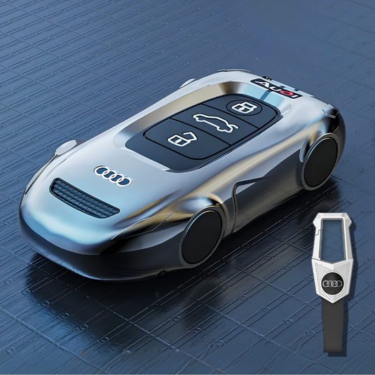 Audi Zinc Alloy Silicone Car Key Fob Case Cover For A3, A4, A5, A6, A8, Q2, Q5, Q7, Q8, e-tron - i-Station Mobile Phone & Electronic Device Repair and Accessories