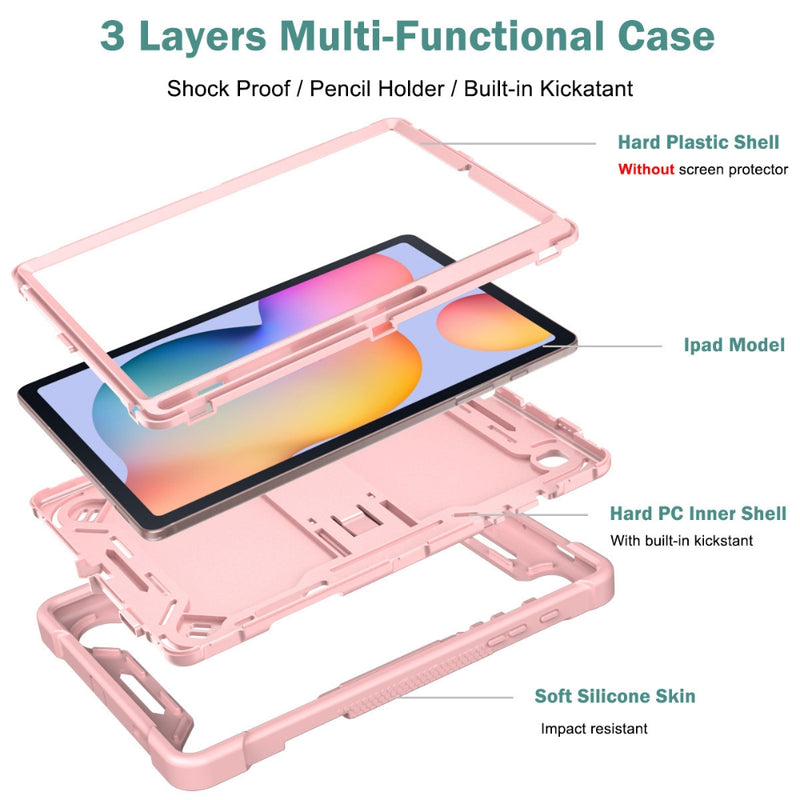 Load image into Gallery viewer, Apple iPad Pro 13-inch M4 (2024) - PC + Silicone 360 Degree Full Body Protective Stand Case
