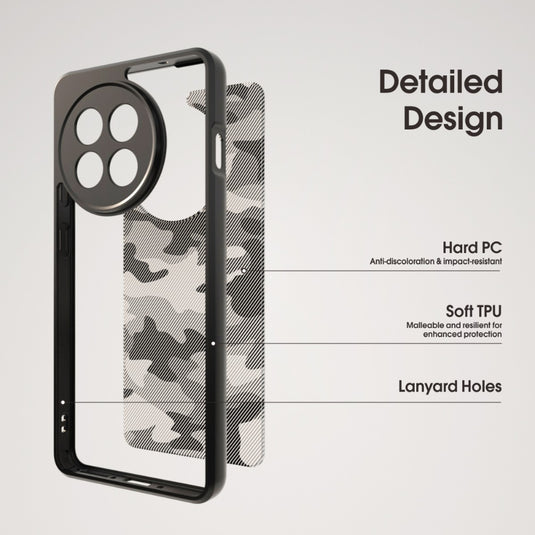 OnePlus 13 - Transparent Camouflage Shockproof Protective Case