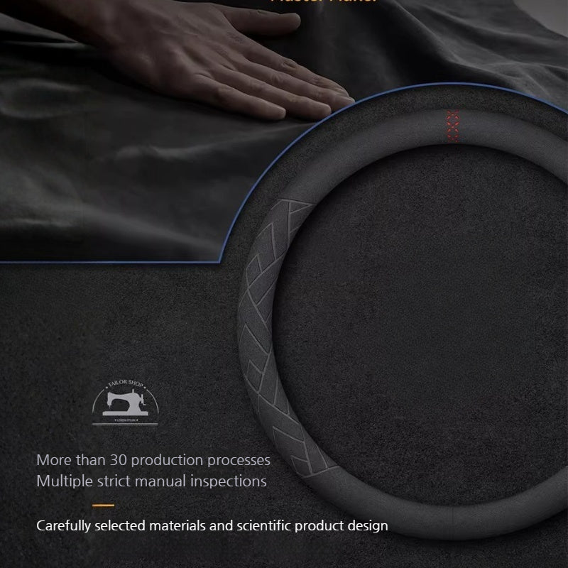 Load image into Gallery viewer, Mitsubishi Suede Anti-Slip Steering Wheel Cover for Outlander, Pajero, ASX, Eclipse Cross, Lancer, Galant &amp; Lancer Evolution - i-Station Mobile Phone &amp; Electronic Device Repair and Accessories
