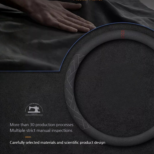 Mitsubishi Suede Anti-Slip Steering Wheel Cover for Outlander, Pajero, ASX, Eclipse Cross, Lancer, Galant & Lancer Evolution - i-Station Mobile Phone & Electronic Device Repair and Accessories