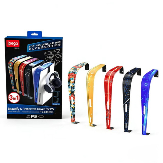 PlayStation 5 / PS5 Console 3 In 1 Middle Panel Protective Face-plate Cover with Hooks