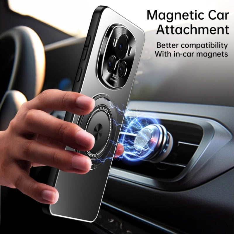 Load image into Gallery viewer, Honor Magic6/Pro - Rotating Holder Frosted Metal Phone Case
