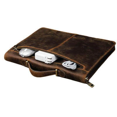 For Apple MacBook 15.4" - Genuine Leather Laptop Carrying Protective Case - i-Station Mobile Phone & Electronic Device Repair and Accessories