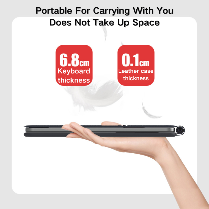 Load image into Gallery viewer, Apple iPad Pro 11-inch 3rd/4/5/6/7th Gen (2018/2020/2021/2022/2024) Smart Wireless Trackpad Keyboard Flip Case With Backlit
