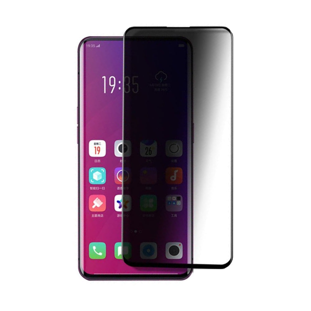 [UV Glue] [Privacy] OPPO Find X (CPH1875) - UV Full Covered Curved Anti-Spy 9H Tempered Glass Screen Protective Protector - i-Station Mobile Phone & Electronic Device Repair and Accessories