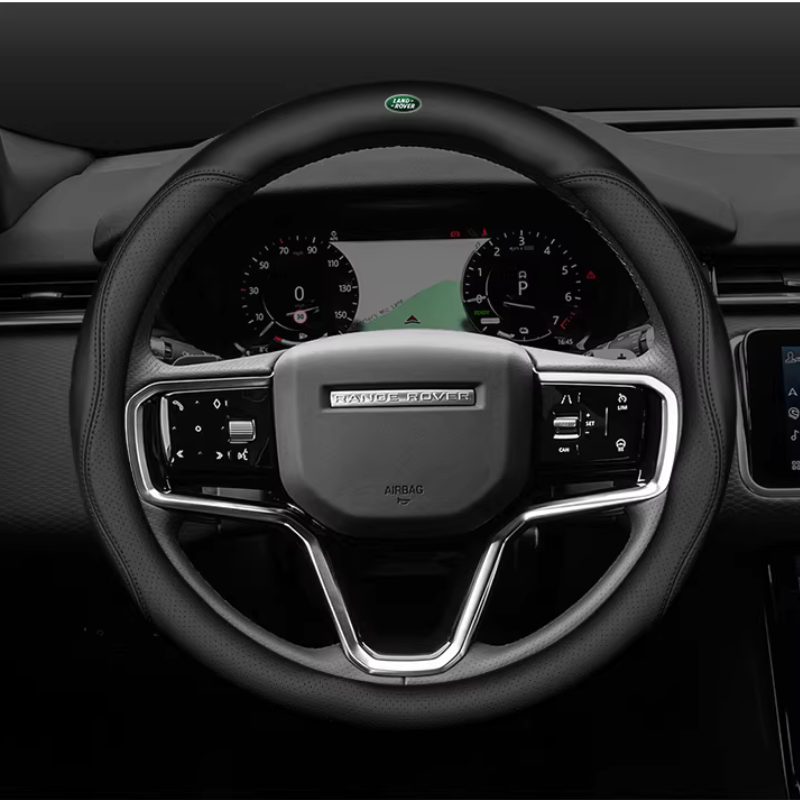 Load image into Gallery viewer, Land Rover Genuine Leather Breathable Steering Wheel Cover for Evoque, Discovery Sport, Defender, Velar, Range Rover Sport
