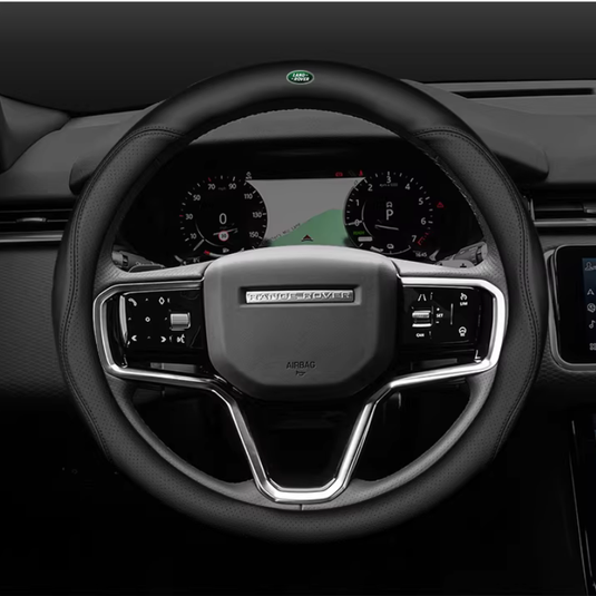 Land Rover Genuine Leather Breathable Steering Wheel Cover for Evoque, Discovery Sport, Defender, Velar, Range Rover Sport