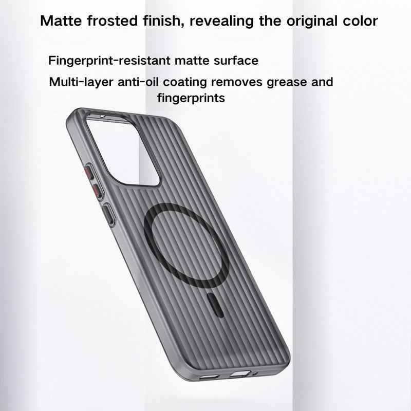 Load image into Gallery viewer, [Magsafe Compatible] OPPO Reno13 / Pro - Wavy Texture Anti Slip Cushioning Magnetic Anti Drop Protective Case
