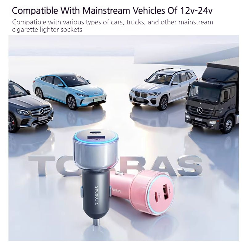 Load image into Gallery viewer, TORRAS 75W Dual-Port Super Fast Car Charger - i-Station Mobile Phone &amp; Electronic Device Repair and Accessories
