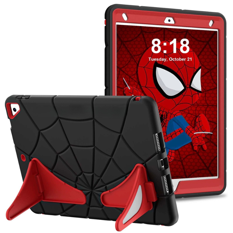 Load image into Gallery viewer, [Built-in Stand][With Pen Slot] Apple iPad Mini 6/7 8.3'' 6/7th Gen (2021/2024) Spiderman Cartoon Kids Full-cover Silicone Shockproof Case - i-Station Mobile Phone &amp; Electronic Device Repair and Accessories
