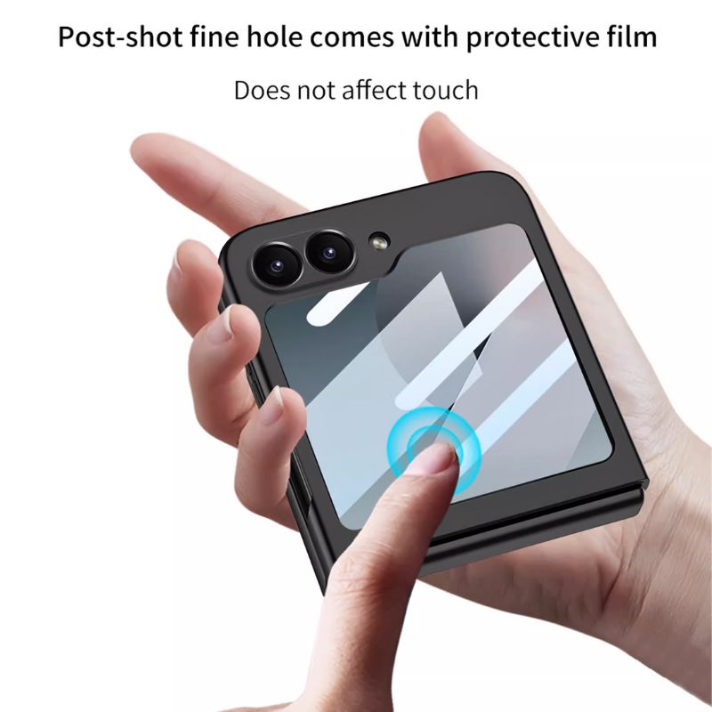 Load image into Gallery viewer, [Magsafe Compatible][Built-in Ring Bracket] Samsung Galaxy Z Flip 5 SM-F731 Ultra-thin All-in-one Shockproof Essentials Series Case With Built-in Screen Protector
