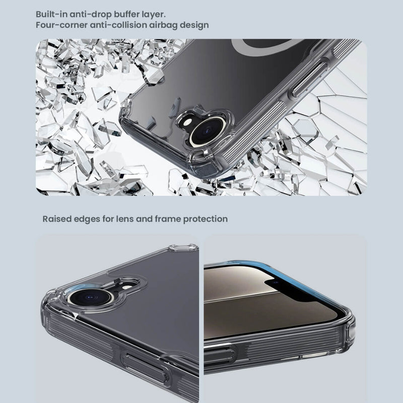 Load image into Gallery viewer, [Magsafe Compatible] Apple iPhone 16e - NILLKIN Ultra Clear Magsafe PC + TPU Phone Case
