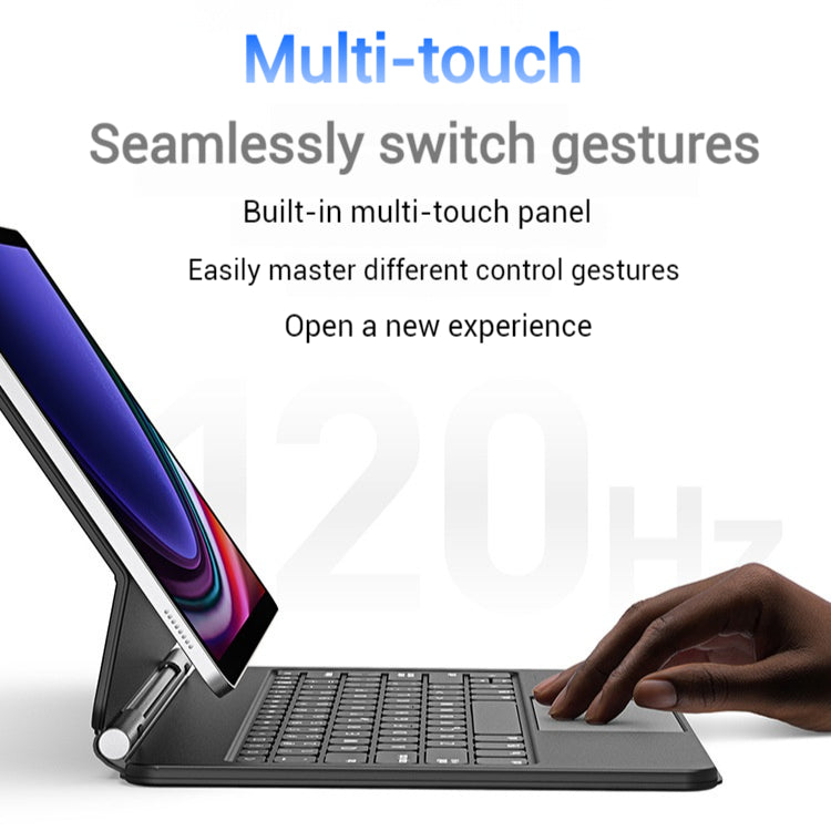 Load image into Gallery viewer, [[Magic Keybord][With BacKlit] Samsung Galaxy Tab S7 Plus/S8 Plus/S9 Plus 12.4&quot; - Precision Multi-Touch Trackpad Magnetic Smart Wireless Keyboard Case
