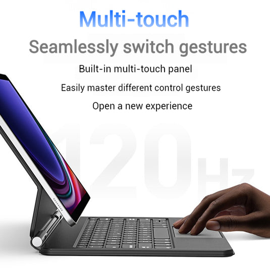 [[Magic Keybord][With BacKlit] Samsung Galaxy Tab S7/S8/S9 11" - Precision Multi-Touch Trackpad Magnetic Smart Wireless Keyboard Case