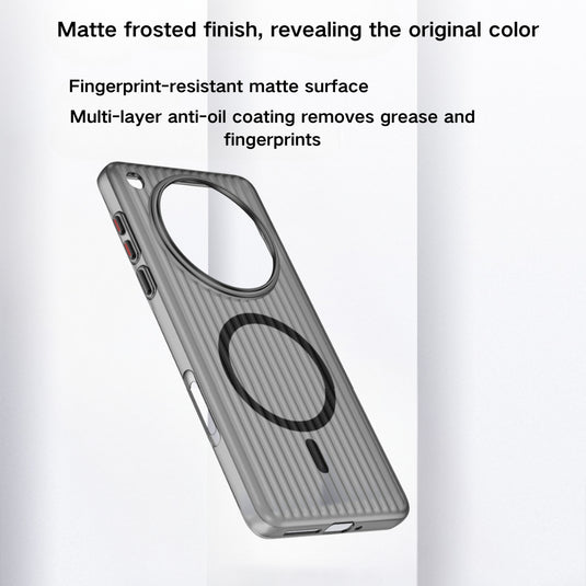 [Magsafe Compatible] OPPO Find X8 Pro - Wavy Texture Anti Slip Cushioning Magnetic Anti Drop Protective Case