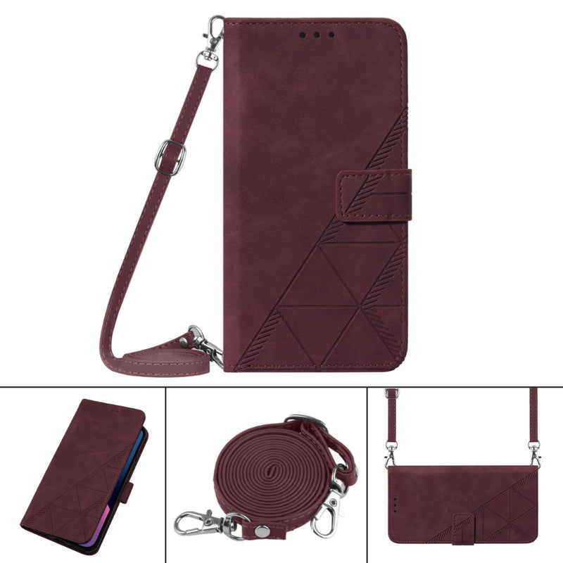 Load image into Gallery viewer, [With Shoulder Strap] [With Card Slot] Motorola G Stylus 5G 2023 - PU leather Crossbody Wallet Style Shockproof Phone Case
