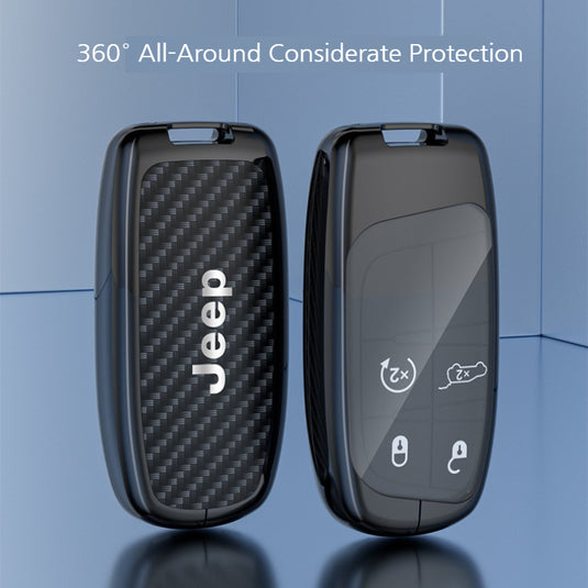 Jeep Carbon Fiber Full Protection Key Fob Case for Grand Cherokee, Cherokee, Renegade, Compass, Commander - i-Station Mobile Phone & Electronic Device Repair and Accessories
