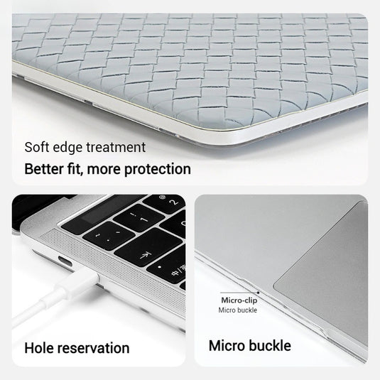 Apple MacBook Air 13" (A2179 & A2337) - Woven Texture Shockproof Soft Case