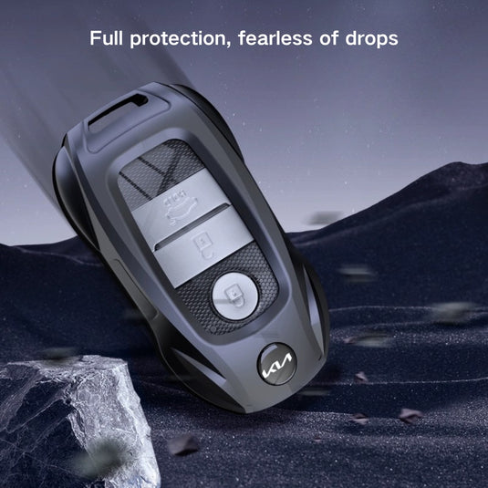 Kia Stylish Metal Car Key Protective Case For K2, K4, K5, Seltos, Sportage, Sonet, Cerato,EV5